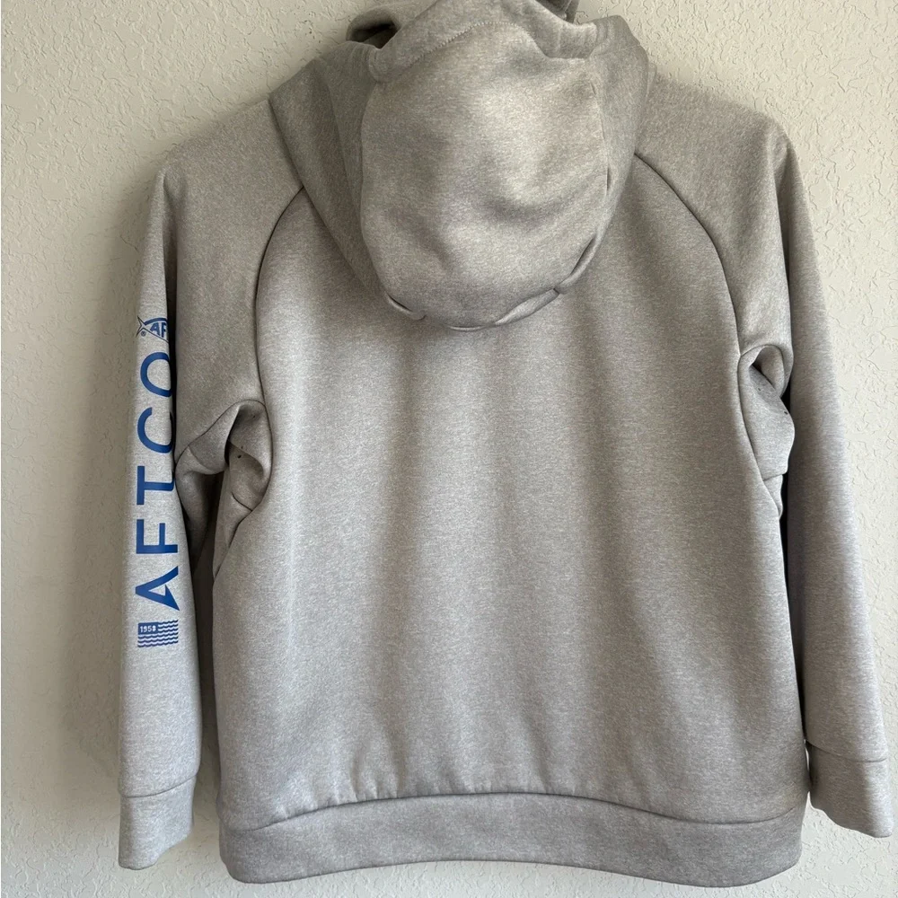 AFTCO Light Gray Pullover Hoodie - Picture 5 of 7